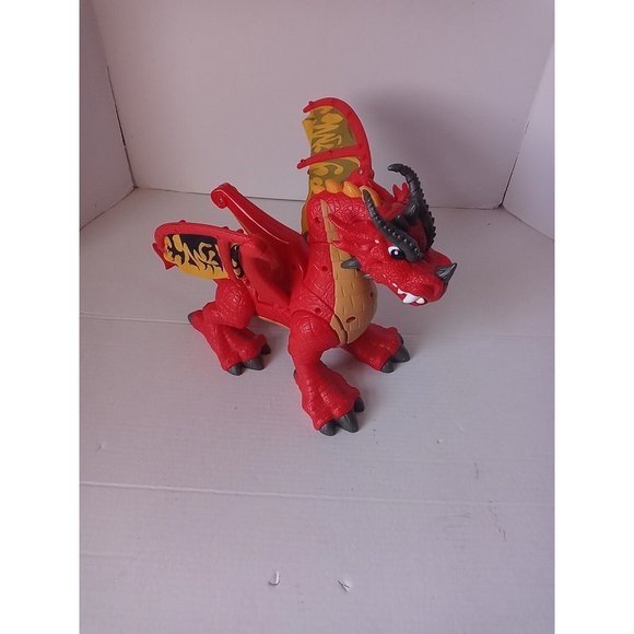 Fisher Price IMAGINEXT Red Winged Eagle Talon Castle Dragon With Sounds WORKS - Picture 13 of 16